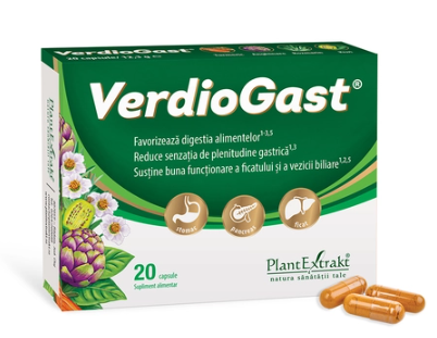 Food supplement for heartburn VerdioGast, 20 capsules