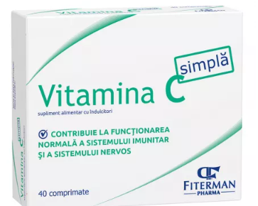 Vitamin C simple, 180 mg, 40 lozenges