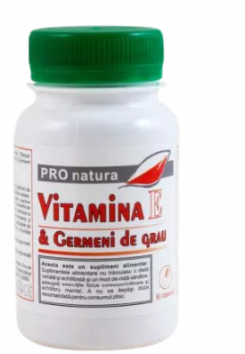 Vitamin E and wheat germ, 90 capsules