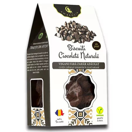 5x Biscuits with natural chocolate, 130 g, Hiper Ambrozia