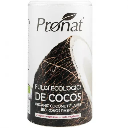 3x Organic coconut flakes, 150 g, Pronat