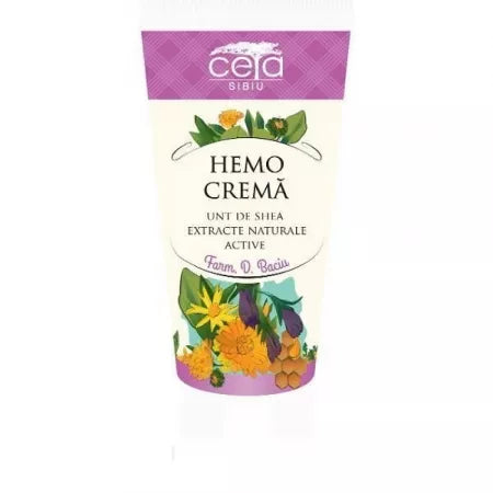 2x Hemo, cream with shea butter and active natural extracts, 50 ml, Ceta Sibiu